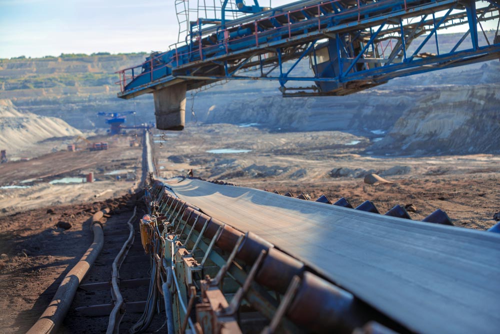 fiber optics for conveyor belt controls